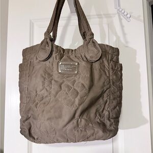 Marc By Marc Jacobs Taupe Quilted Tote